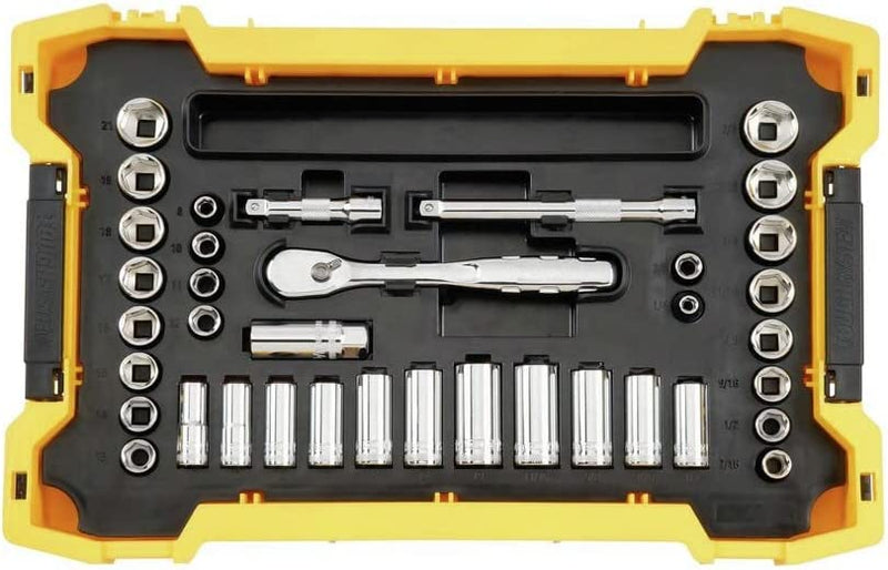 DeWalt 131 Pc 1/4"  3/8" Mechanic Tool Set With ToughSystem® 2.0 Tray –  Top Tools