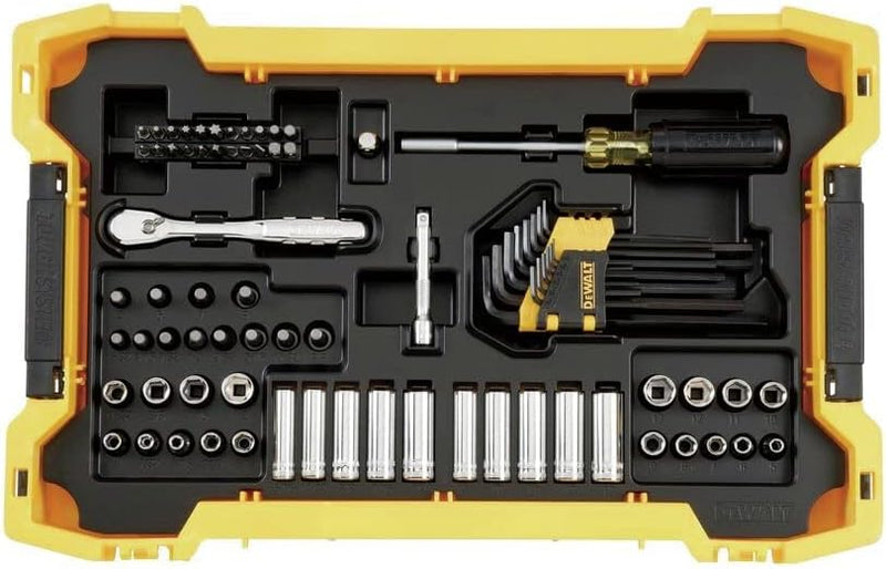 DeWalt 131 Pc 1/4"  3/8" Mechanic Tool Set With ToughSystem® 2.0 Tray –  Top Tools