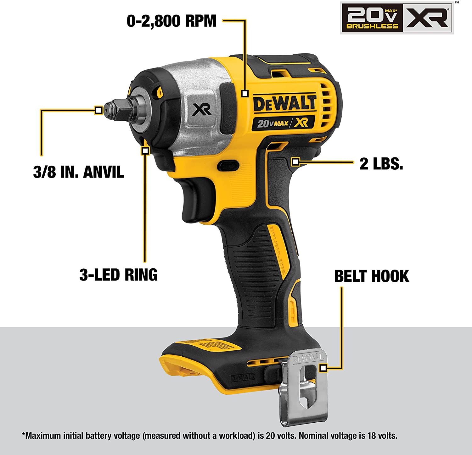 Dewalt impact wrench specs sale