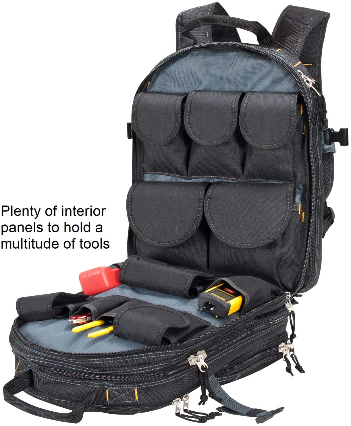 CLC Custom LeatherCraft 1132 75-Pocket Tool Backpack – 1 Top Tools